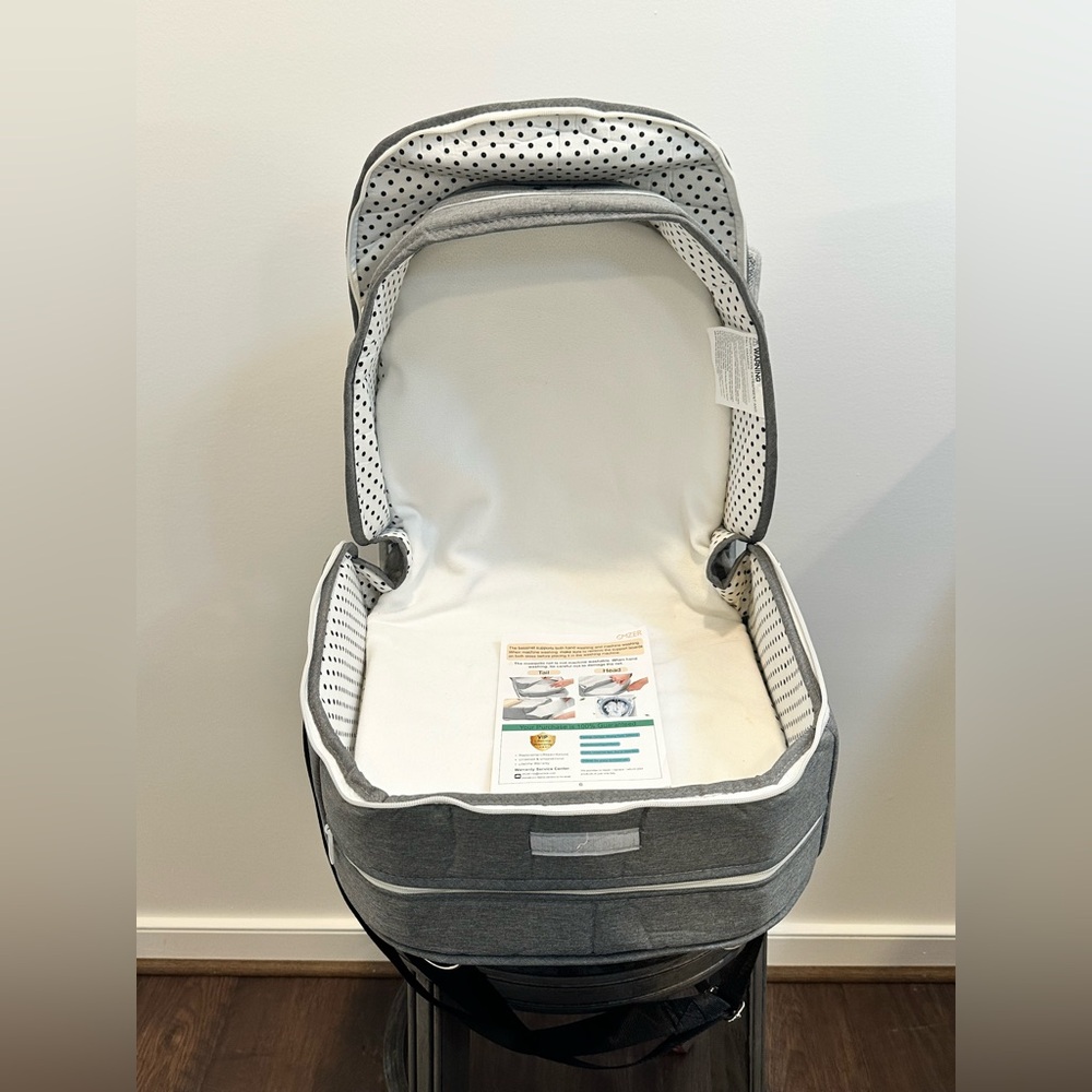 Omzer Gray Baby Travel Bassinet - Picture 7 of 11